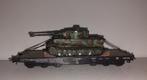Liliput H0 21200 - zwarelastwagen beladen met Tiger 1 tank, Gebruikt, Gelijkstroom, Wagon, Ophalen of Verzenden