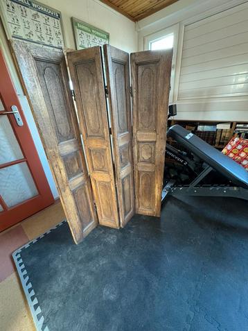 Antiek bedstee deur