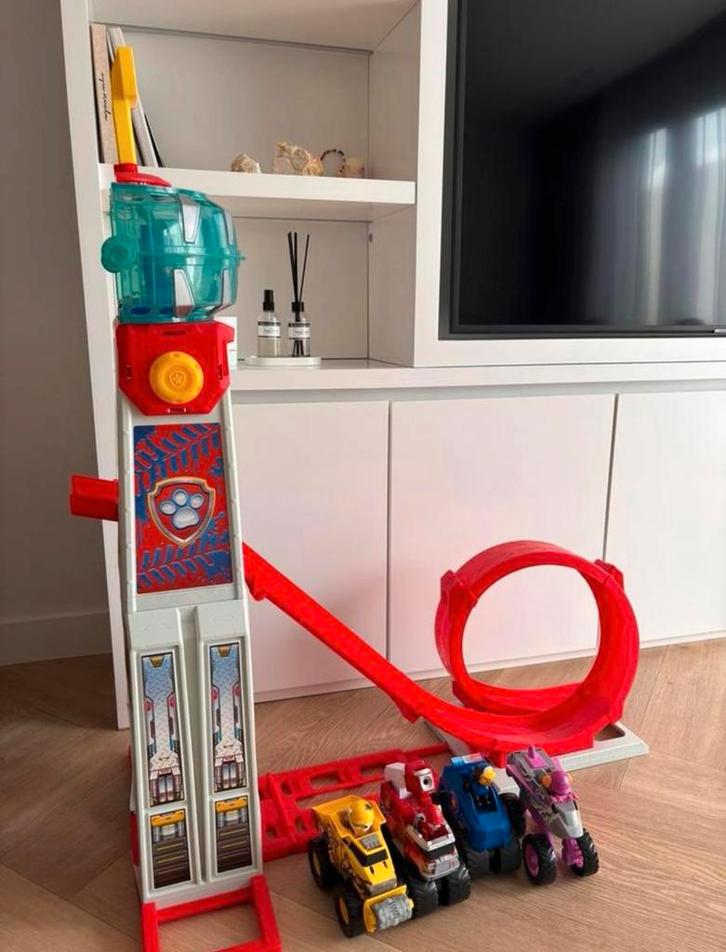 Paw Patrol Super Loop Uitkijktoren met geluid en licht, Kinderen en Baby's, Speelgoed | Racebanen, Zo goed als nieuw, Handmatig