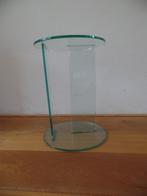 Leuk glazen Bijzet tafeltje planten tafeltje bijzettafeltje, Minder dan 45 cm, Minder dan 55 cm, Gebruikt, Rond