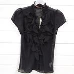 Zwarte voile blouse, Ophalen of Verzenden, Nieuw, Zwart, Lange mouw