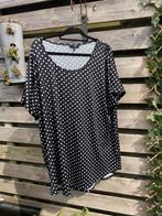 Xtwo shirt zwart met witte stippen maat 50, Kleding | Dames, Ophalen of Verzenden, Zo goed als nieuw, Zwart, Shirt of Top
