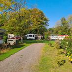 Te koop stacaravan op camping Padjelanta in Drenthe, Caravans en Kamperen, Particulier, Meer dan 6, Douche, Overige