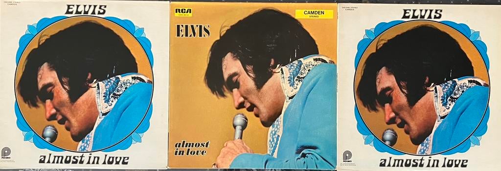 3 x Elvis Presley - Almost In Love - Vinyl Pickwick Camden, Ophalen of Verzenden, 1960 tot 1980, Gebruikt, Overige formaten