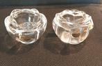 Vintage Adria Kristal Waxine Roosjes - Set van 2, Antiek en Kunst, Antiek | Glas en Kristal, Verzenden