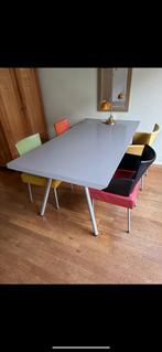 Montis Eettafel + 4 Montis Leren Eetstoelen, Ophalen, Gebruikt, Overige kleuren, Leer