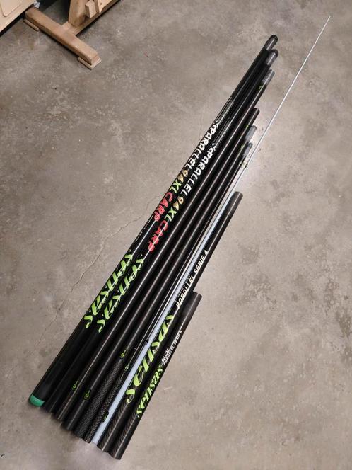 Sensas parralel 94 XL Carp 13 m, Watersport en Boten, Hengelsport | Witvissen, Zo goed als nieuw, Ophalen