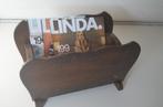Prachtige vintage lectuurmand / krantenbak, Huis en Inrichting, Woonaccessoires | Krantenbakken en Lectuurbakken, Ophalen, Gebruikt