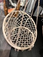 Macrame hippie bohemian ronde boho hangstoel hangende stoel, Gebruikt, Opvouwbaar, Ophalen of Verzenden, Eenpersoons