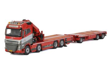Hardeman; VOLVO FH5 GLOBETROTTER 8X2 TAG AXLE RIGED FLATBED  beschikbaar voor biedingen