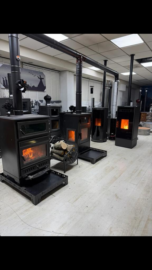 Houtkachel - Warmte en sfeer in huis soba kachel pellet, Huis en Inrichting, Kachels, Gebruikt, Vrijstaand, Houtkachel, Hout, Ophalen of Verzenden