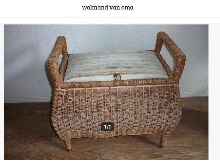 oude wolmand, Antiek en Kunst, Antiek | Woonaccessoires, Ophalen