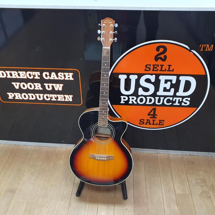Red Hill JG10EQ Akoestische Gitaar in Goede Staat, Muziek en Instrumenten, Snaarinstrumenten | Gitaren | Akoestisch, Zo goed als nieuw