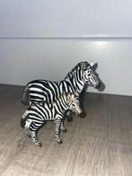 Schleich Zebra merrie en veulen, Ophalen of Verzenden, Zo goed als nieuw