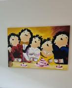 Dikke dames schilderij, Ophalen