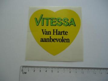 sticker oud VITESSA van harte aanbevolen retro vintage beschikbaar voor biedingen