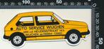 Sticker: Auto Service Wijchen - Volkswagen Golf, Verzamelen, Stickers, Auto of Motor, Ophalen of Verzenden, Zo goed als nieuw