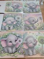 Diamond Painting Kaarten - Olifantjes, Ophalen of Verzenden, Nieuw, Knutselwerk