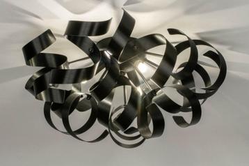 45cm plafondlamp krul zwart bed keuken hoekbank tafel lamp beschikbaar voor biedingen