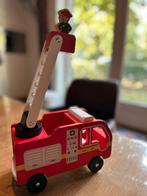 Houten Brandweerwagen, Kinderen en Baby's, Speelgoed | Houten speelgoed, Ophalen of Verzenden, Zo goed als nieuw, Overige typen