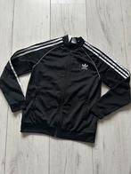 Zwart Adidas jasje, 164., Jongen of Meisje, Gebruikt, Sport- of Zwemkleding, Ophalen