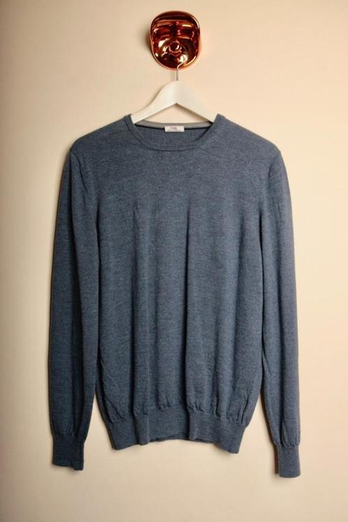 OGER fijn gebreide blauwe trui 50/52 Nieuw Winkelpr €198,-, Kleding | Heren, Truien en Vesten, Nieuw, Maat 48/50 (M), Blauw, Verzenden