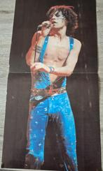 Poster Mick Jagger en op achterkant muziektekst 61 bij 31 cm, Verzamelen, Ophalen of Verzenden, Gebruikt, Poster, Artwork of Schilderij