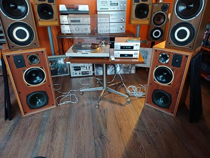 Zeldzame IMF ALS 40 MK 2  Luidsprekers (1972), Audio, Tv en Foto, Luidsprekers, Gebruikt, Front, Rear of Stereo speakers, 60 tot 120 watt