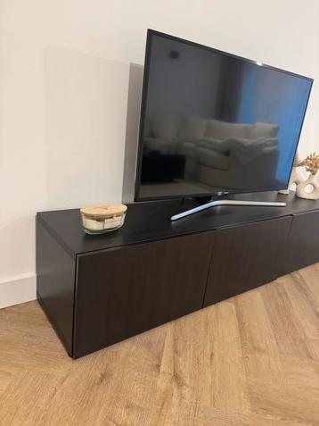 Ikea Besta TV meubel Donkerbruin/zwartbruin ZGAN beschikbaar voor biedingen