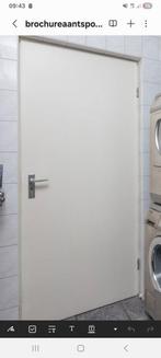 Zware binnendeur met slot opdek rechts 83bij 201.5, Doe-het-zelf en Verbouw, Deuren en Horren, Ophalen, 80 tot 100 cm, Binnendeur