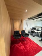 2x Freifrau Leya Swing Seat Stoelen, Twee, Zwart, Leer, Ophalen of Verzenden