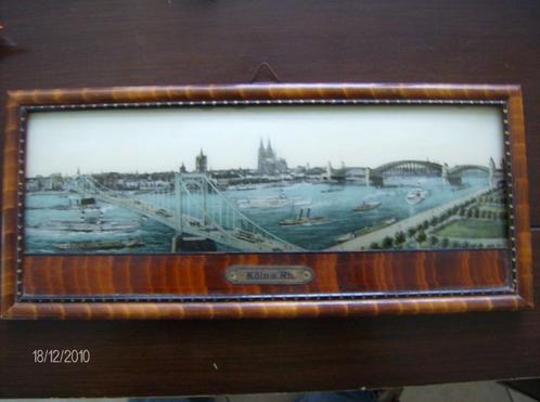 Panorama afbeelding Köln am Rhein achter bolglas 30x13 1920, Antiek en Kunst, Curiosa en Brocante, Ophalen of Verzenden
