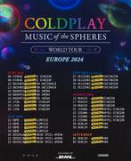 2 Tickets Coldplay Dusseldorf 21-07-2024 gangplaats stoel