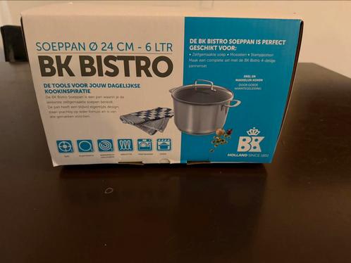 BK Bistro Soeppan 24cm 6L RVS – Nieuw – €29,50, Huis en Inrichting, Keuken | Potten en Pannen, Nieuw, Kookpan of Snelkookpan, Rvs