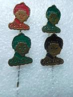 4 x speldje Klaasje   ( groen, rood, zwart en blauw), Verzamelen, Speldjes, Pins en Buttons, Ophalen of Verzenden, Zo goed als nieuw