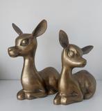 Vintage messing XL bambi~hertjes, Ophalen of Verzenden