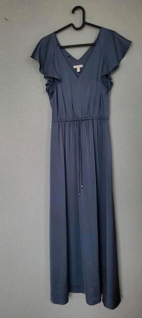 ≥ H&M satijnen maxi jurk maat S — Jurken — Marktplaats