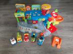 V-tech Toet Toet auto garage incl. 5 voertuigen (z.g.a.n.)., Ophalen of Verzenden, Zo goed als nieuw, 2 tot 4 jaar