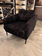 Luxe fauteuil zwart/goud *NIEUW, Huis en Inrichting, Fauteuils, Ophalen, 75 tot 100 cm, Zo goed als nieuw, 75 tot 100 cm