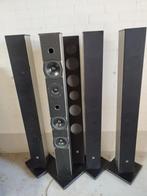 4x DALI SL-7 Slim Line speaker en SC-5 center speaker, Gebruikt, 120 watt of meer, Front, Rear of Stereo speakers, Ophalen