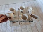 Set kop en schotels suikerpot melkkan van porselein met ezel, Antiek en Kunst, Ophalen of Verzenden