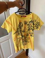 Geel t-shirt met hippie opdruk - maat s, Kleding | Dames, T-shirts, Ophalen of Verzenden