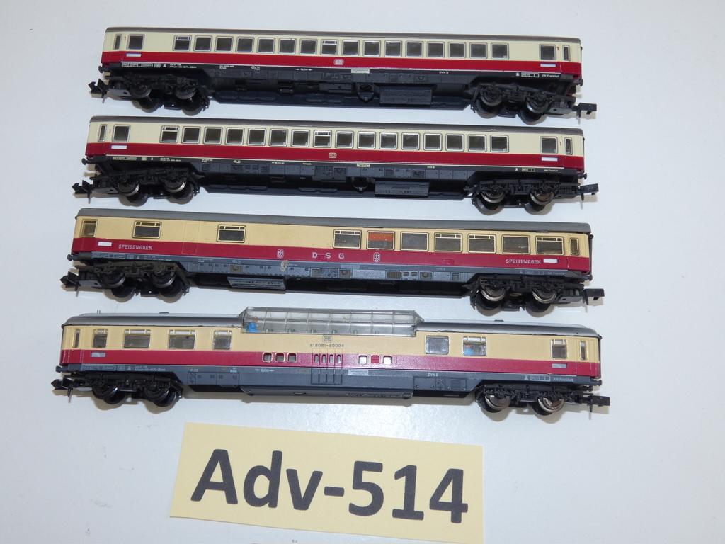 Adv-514 N Spoor TEE-Personenwagons 3820/40/50 Arnhold, Hobby en Vrije tijd, Modeltreinen | N-Spoor, Ophalen of Verzenden, Zo goed als nieuw