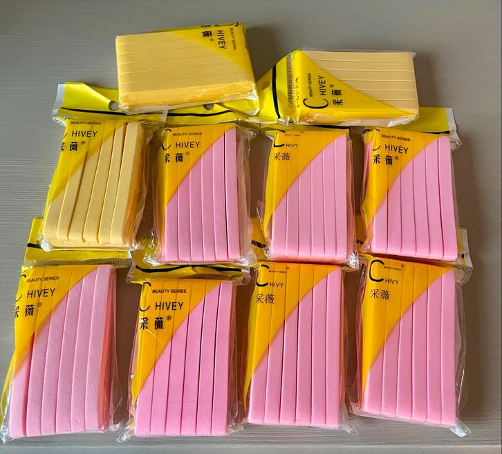 120 Gezichtssponsjes/Watjes - Nieuw!, Sieraden, Tassen en Uiterlijk, Uiterlijk | Cosmetica en Make-up, Nieuw, Make-up, Gehele gezicht