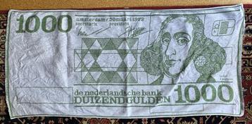1000 gulden Spinoza strandlaken vintage jaren 70.  beschikbaar voor biedingen