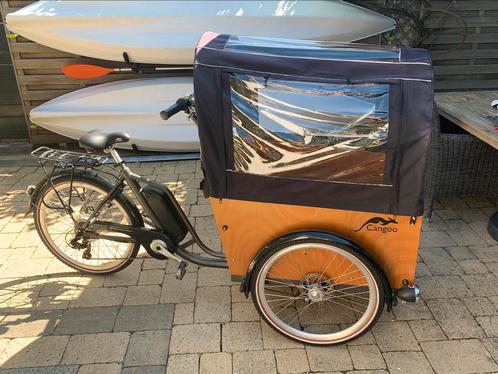 Elektrische bakfiets Cangoo, Fietsen en Brommers, Elektrische fietsen, Gebruikt, 50 km per accu of meer, Ophalen