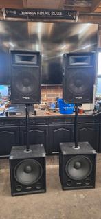 Subwoofers & Ibiza Sound Speakers - Krachtig Geluid!, Gebruikt, Complete surroundset, 120 watt of meer, Ophalen