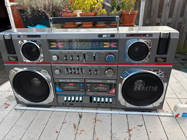 Audio Sonic TBS 1130 Boombox (Defect), Audio, Tv en Foto, Stereo-sets, Niet werkend, Cassettedeck, Overige merken, Draagbaar, Ophalen of Verzenden