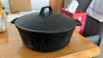 Dutch oven bbq gietijzeren pan 24 cm, Huis en Inrichting, Keuken | Potten en Pannen, Gebruikt, Ophalen, Gietijzer, Kookpan of Snelkookpan