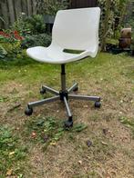 Eenvoudige (kinder) bureau stoel, Ophalen, Gebruikt, Wit, Bureaustoel
